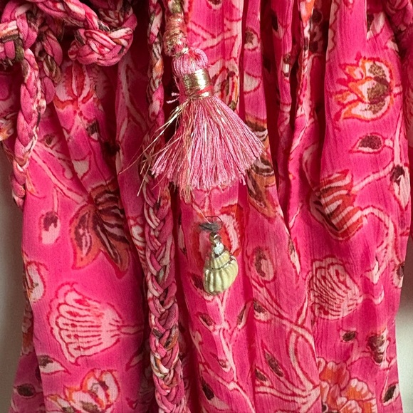 Hemant & Nandita Nara Romper With Braided Belt in Tulip Pink Large New! - Picture 11 of 11